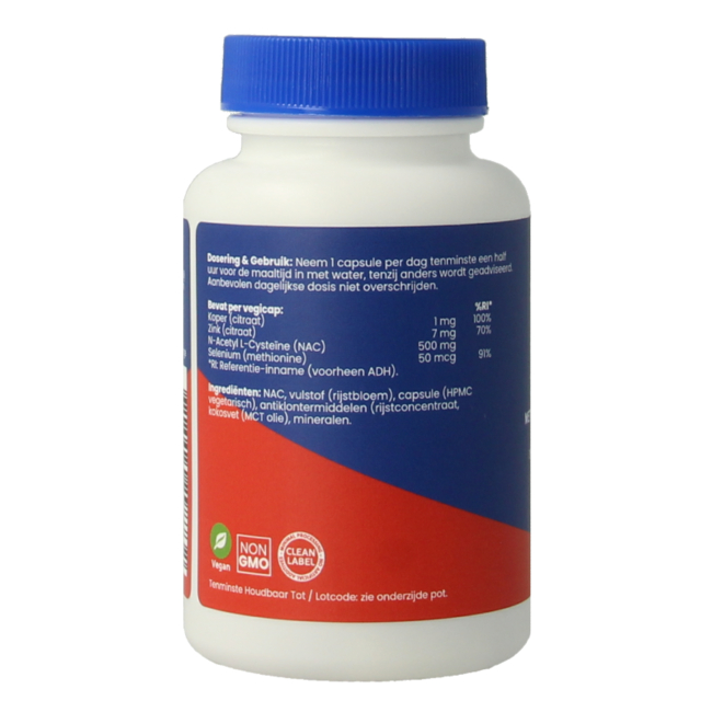 OrthoVitaal NAC 500 mg kompleks 60 kapsułek wegetariańskich