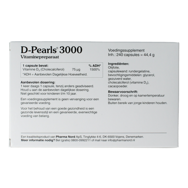 Bio vitamina D3 75mcg 240 Cápsulas