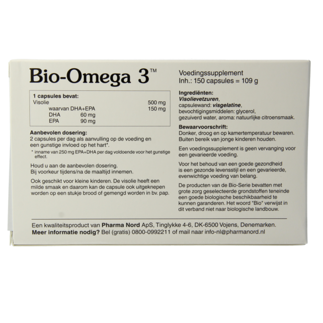 Pharma Nord Bio omega 3 visolie 150 Capsules