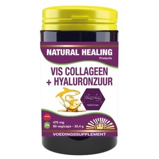 NHP NHP Vis collageen hyaluronzuur puur 60 Vegetarische capsules