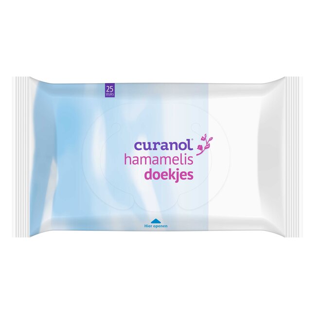 Curanol Witch Hazel Wipes 25 Pieces