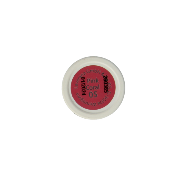 Lavera Lipstick velvet matt lipstick pink coral 05 tester 1 Tester