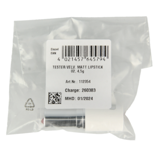 Lavera Lavera Lipstick velvet matt  auburn brown 02 tester 1 Tester