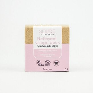 Alphanova Solide Alphanova Solid Organic Face Cleansing Bar, All Skin Types, 75g