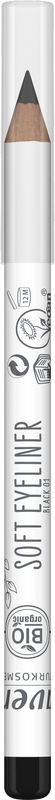 Lavera Soft eyeliner black 01 bio 1 unidad