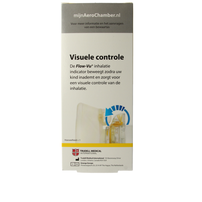 Aerochamber flow VU mask 1-4 años 1 unidad