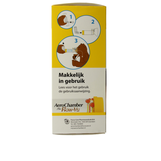 Aerochamber flow VU mask 1-4 años 1 unidad