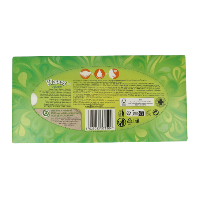 Fazzoletti Balsam in Scatola, 64 Pezzi