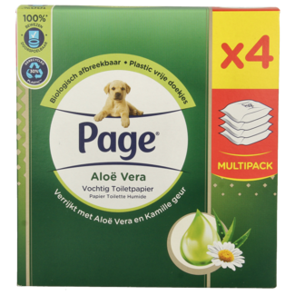 Page Moist toilet paper aloe vera 152 pieces