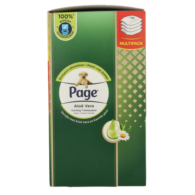 Nawilżany papier toaletowy aloes 152 sztuki