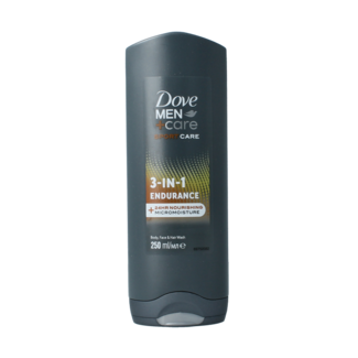Dove Dove Bagnoschiuma Uomo + Care Sport Endurance 3 in 1 250 Millilitri