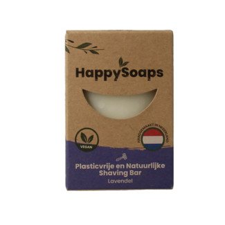 Happysoaps Saponetta da barba alla lavanda 80 Grammi