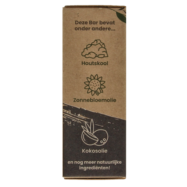 Facial cleanser bar charcoal and sandalwood 70 Gram