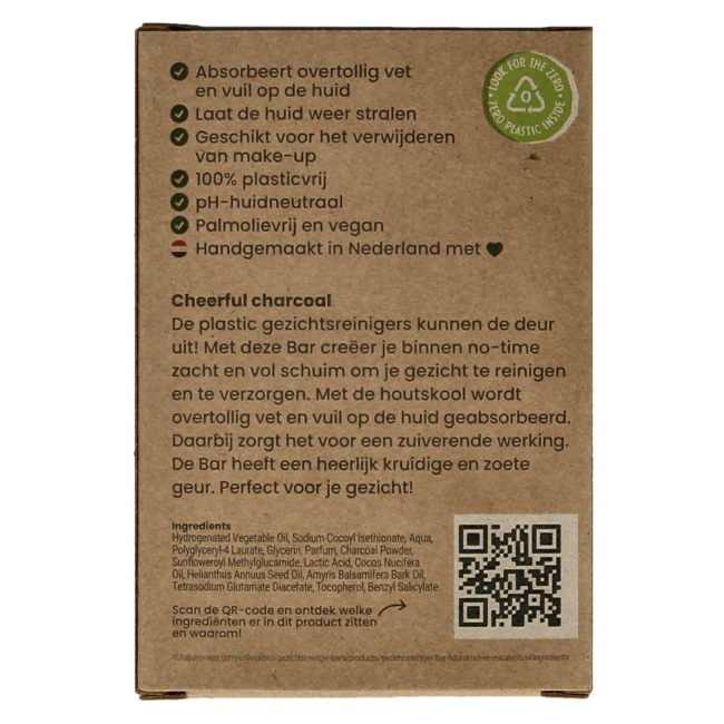 Limpiador facial en barra de carbón y sándalo 70 g