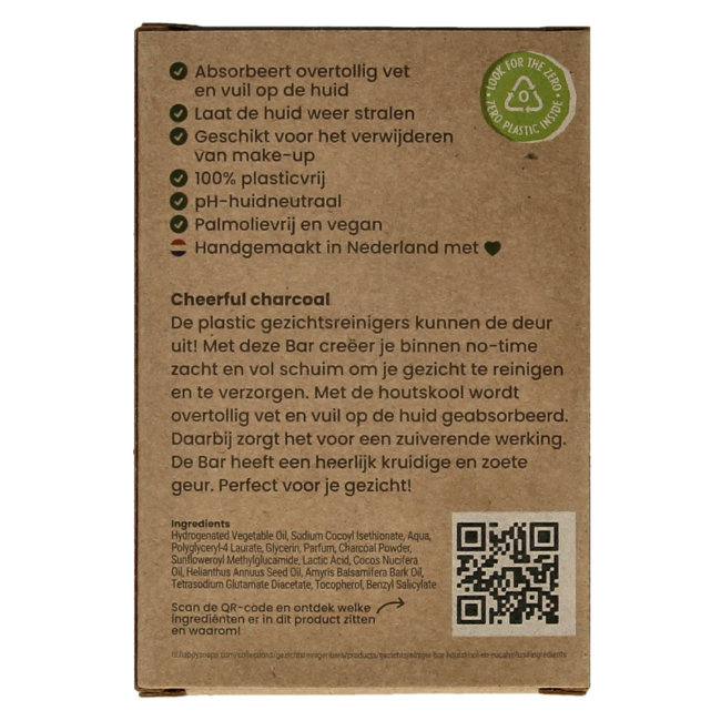 Pain de nettoyage visage charbon et bois de santal 70 g