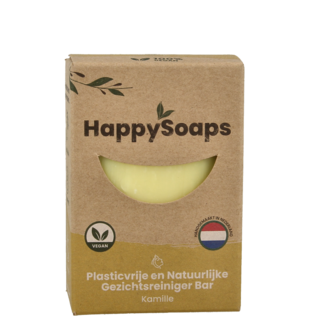 Happysoaps Limpiador facial sólido de manzanilla 70 g