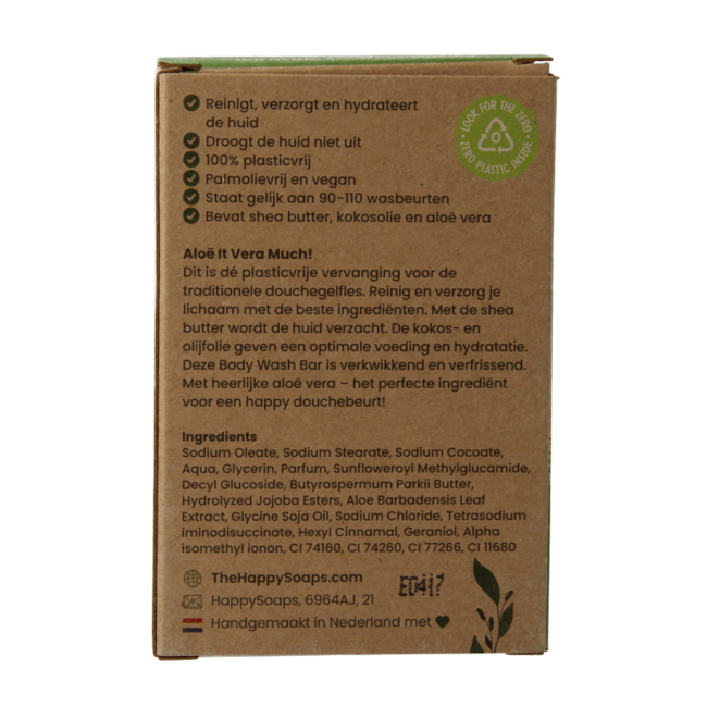 HappySoaps Body Bar Aloe You Vera Much 100 Gramos