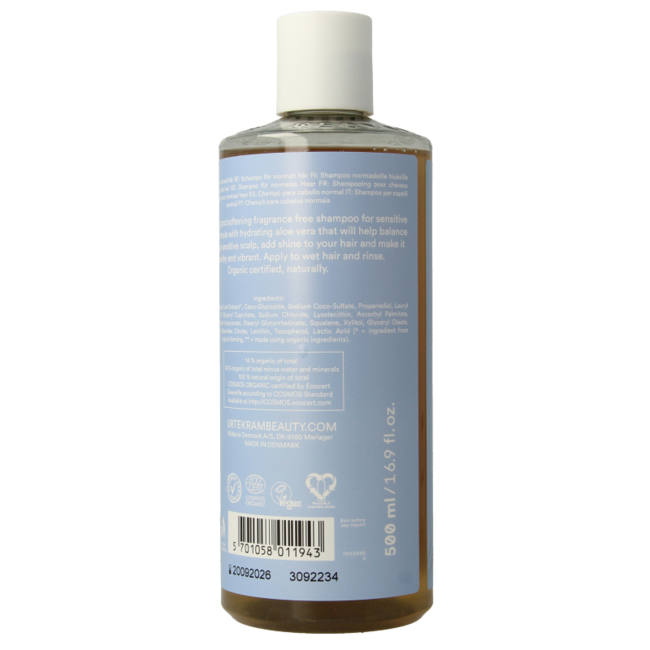 Urtekram Shampoing Find Balance cuir chevelu sensible 500 ml