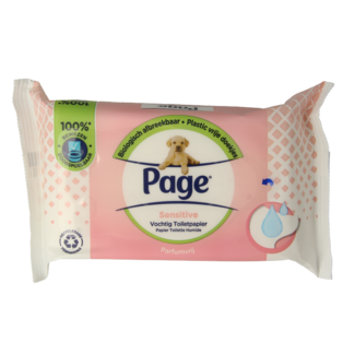 Page Page Moist toilet paper sensitive refill 38 pieces