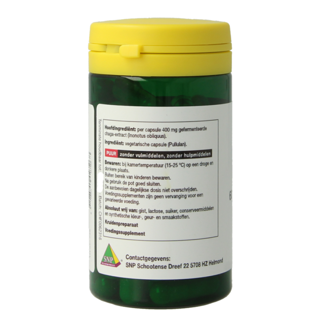 SNP Chaga Fermented 400 mg Pure 60 Vegetarian Capsules