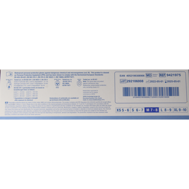 Guanto Hartmann Peha soft nitril fino taglia M 150 Pezzi