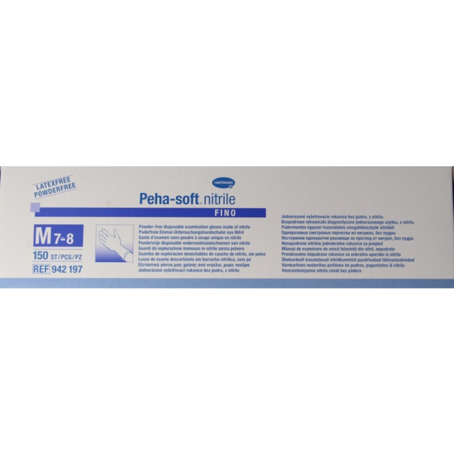 Guanto Hartmann Peha soft nitril fino taglia M 150 Pezzi