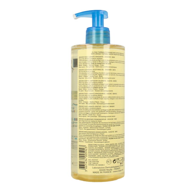 Uriage Xemose soothing cleansing oil 500 Millilitres