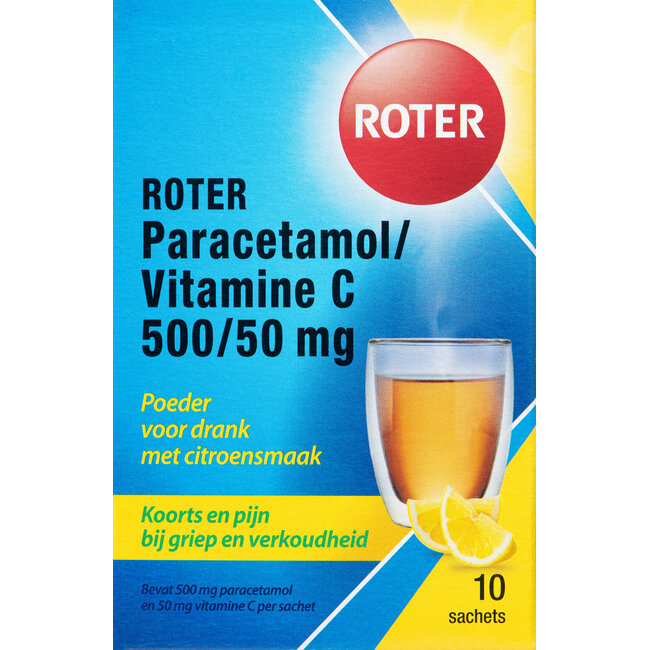 Roter Paracetamol Vitamine C 10 Sobres