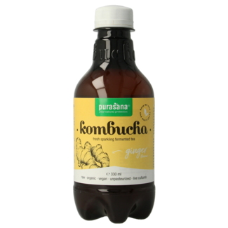 Purasana Purasana Kombucha Zenzero vegano biologico 330 Millilitri