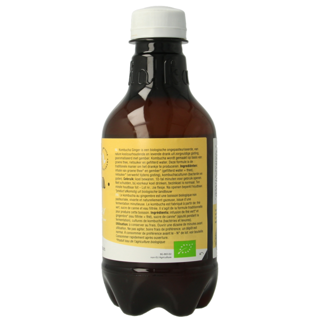 Purasana Kombucha jengibre vegano bio 330 mililitros