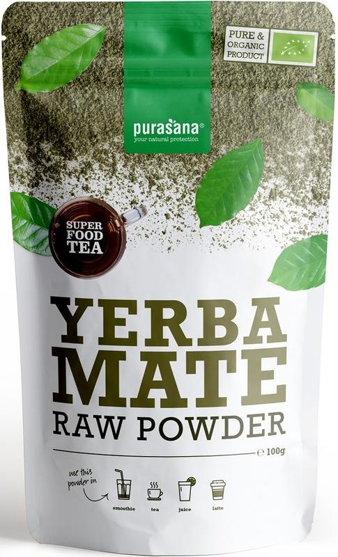 Purasana Yerba Mate Tè in Polvere Vegano Biologico 100g