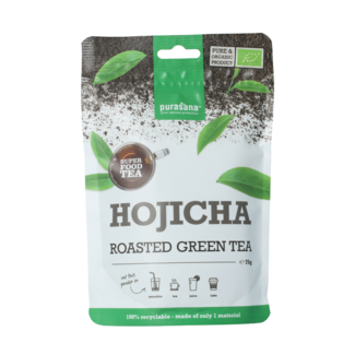 Purasana Hojicha en polvo vegano bio 75 gramos