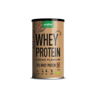Purasana Purasana Whey proteine cacao bio 400 Gram