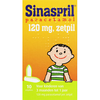 Sinaspril Sinaspril Paracetamol 120 mg 10 supositorios