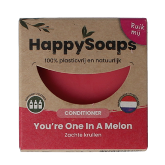 Happysoaps Happysoaps Odżywka w kostce Melon Power 65 Gramów