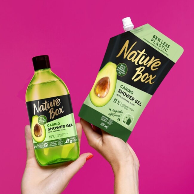 Nature Box Gel Douche Recharge Avocat 500 ml
