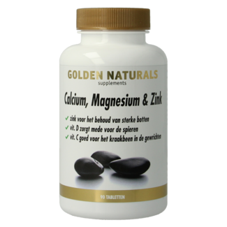Golden Naturals Calcium, Magnesium & Zinc 90 Tablets