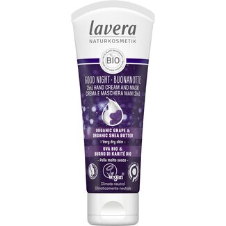 Lavera Good night 2-in-1 krem do rąk i maska bio 75 mililitrów