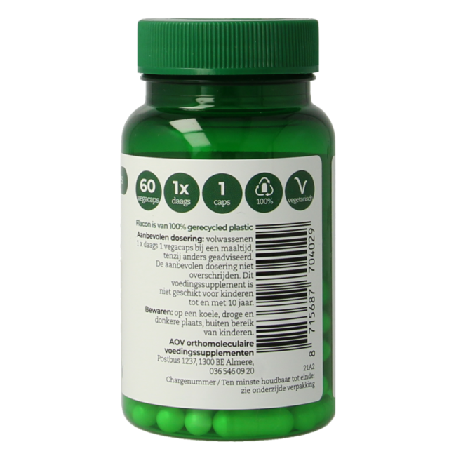 AOV 402 Vitamina D3 25mcg 60 Cápsulas vegetarianas