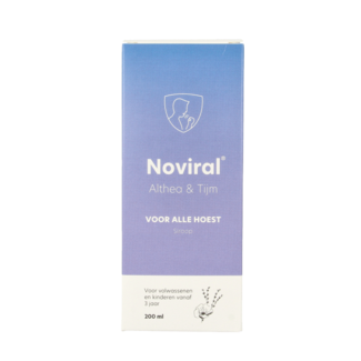 Noviral Noviral Hustensirup mit Eibisch und Thymian gegen alle Arten von Husten, 200 Milliliter