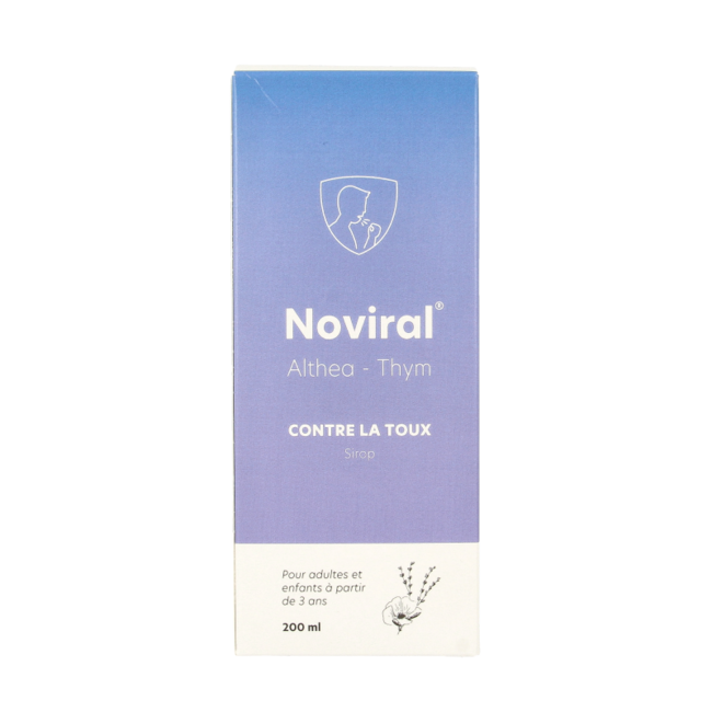 Noviral Alle hoest althea en tijmsiroop 200 ml
