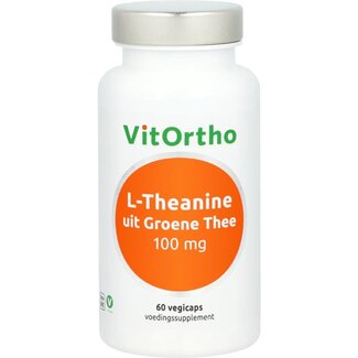 VitOrtho L-Teanina z zielonej herbaty 100mg 60 Kapsułek wegetariańskich