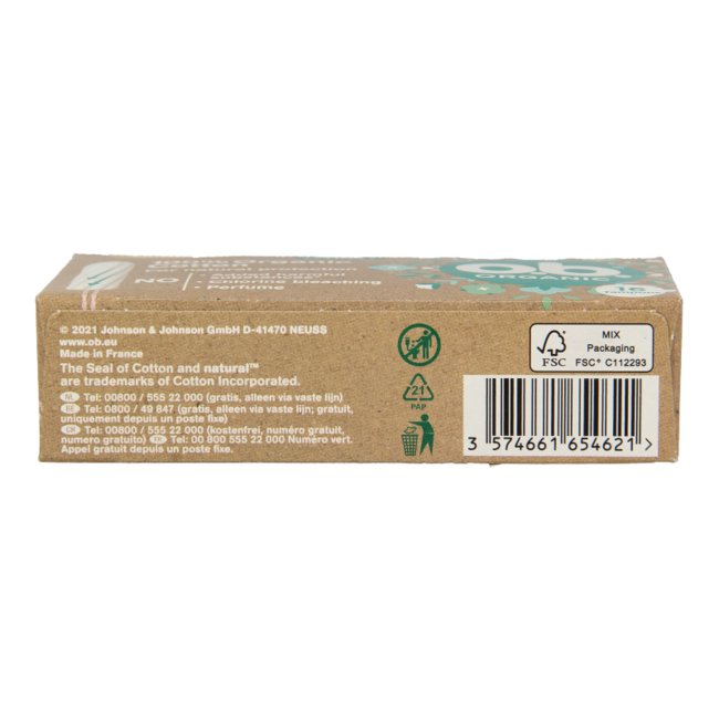 o.b. Tampons Organic Normal 16 Pieces