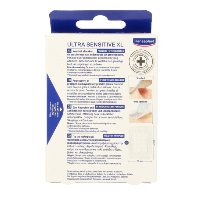 Ultra sensitive XL plasters 5 pieces