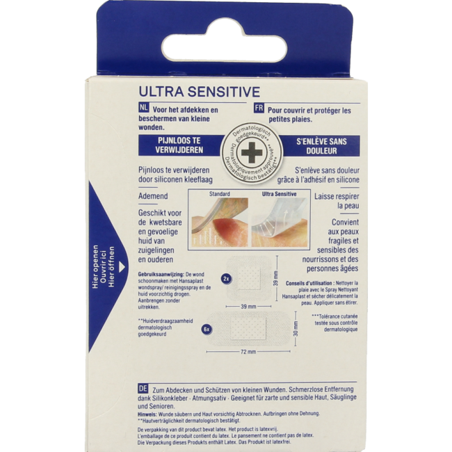 Hansaplast Plasters ultra sensitive 8 Pieces