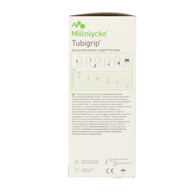 Tubigrip Elastischer Schlauchverband B 10 m x 6,25 cm weiß 1 Stück