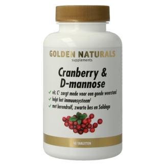 Golden Naturals Cranberry & D-Mannose 90 comprimidos