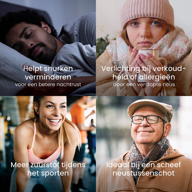 Paski na nos Breathe Right przezroczyste, 30 sztuk