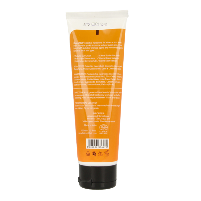 Colourwell Natürliche Sonnencreme SPF50 100 Milliliter