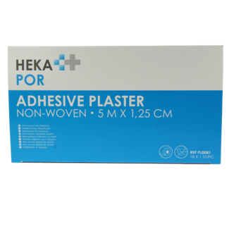 Hekapor Non-woven Adhesive Tape Ring 5m x 1.25cm - 18 Pieces